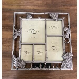 Nautical, Beachy Pewter Kenrich Metal Works Collection Picture Frame/Collage